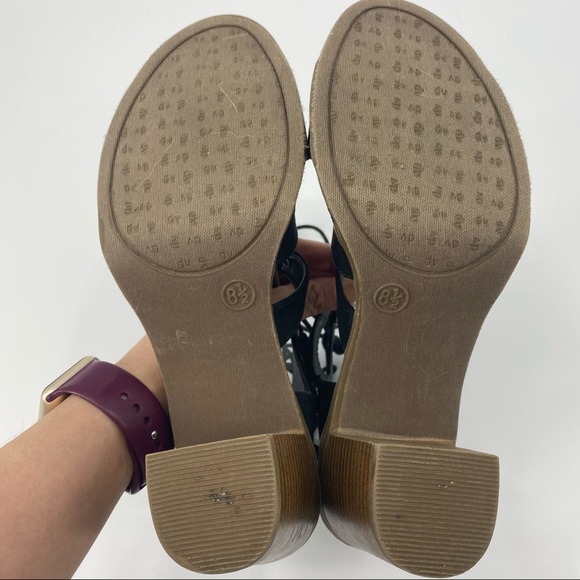 DV by Dolce Vita | Black Suede Lace Up Sandals - Picture 7 of 12